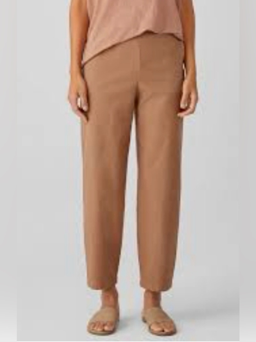 Eileen fisher Organic Cotton Hemp Lantern Ankle Pant